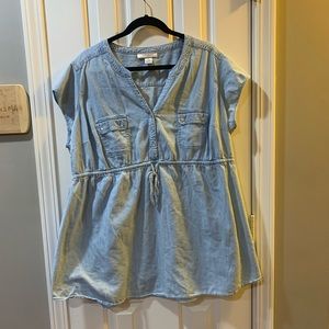 Maternity chambray Tunic